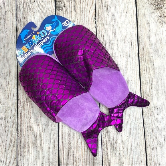 RD Purple Mermaid Slippers - Picture 1 of 6